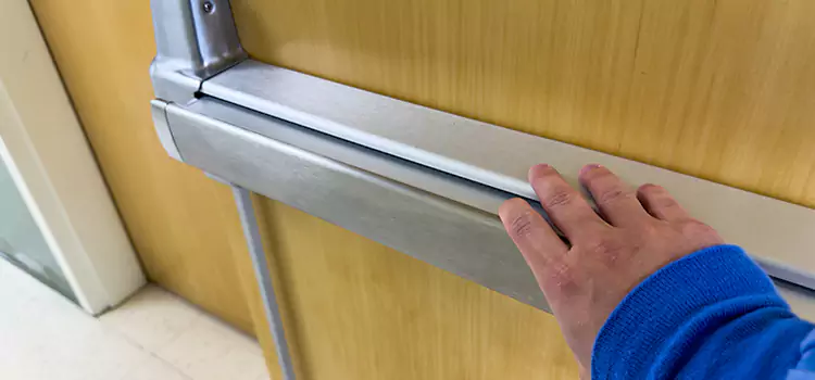 Installing a Push Bar on a Door Carbondale